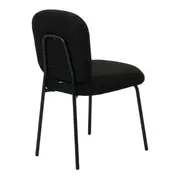 CADEIRA DE JANTAR SNAKY - PRETO/PRETO - Foto 4