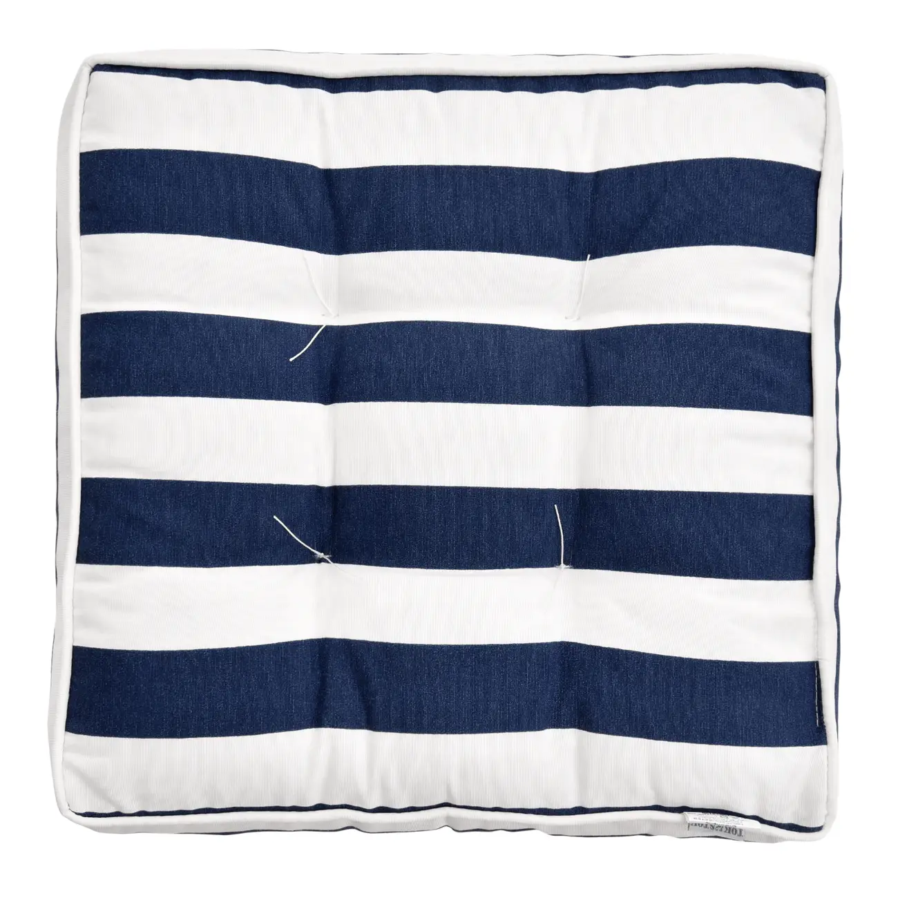 FUTON 40 CM X 40 CM BLUESTRIPE - BRANCO/AZUL ESCURO - Foto 2