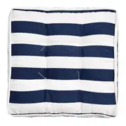 FUTON 40 CM X 40 CM BLUESTRIPE - BRANCO/AZUL ESCURO - Foto 2