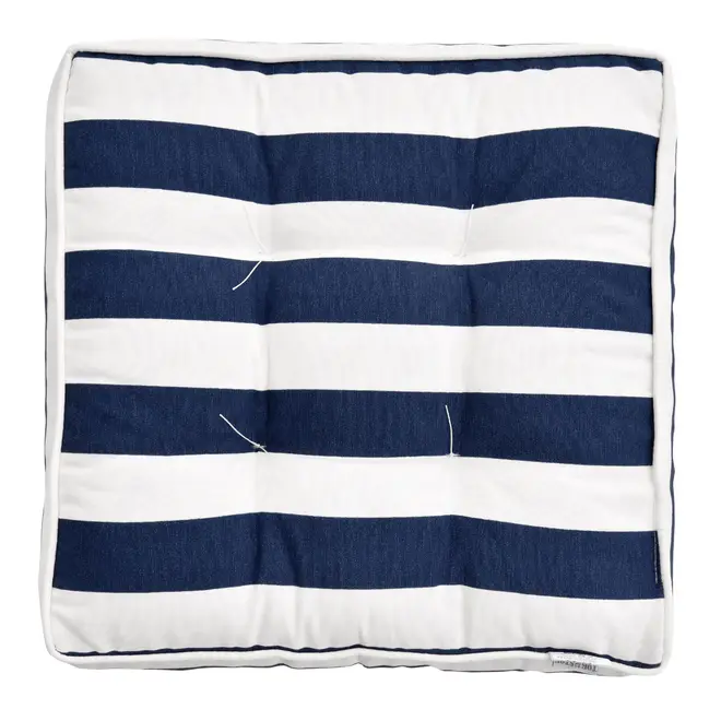 FUTON 40 CM X 40 CM BLUESTRIPE - BRANCO/AZUL ESCURO - Foto 2