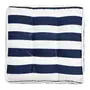 FUTON 40 CM X 40 CM BLUESTRIPE - BRANCO/AZUL ESCURO - Foto 2