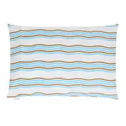 FRONHA MAR E TERRA ONDAS 50 CM X 70 CM - AZUL CLARO/BEGE - Foto 2