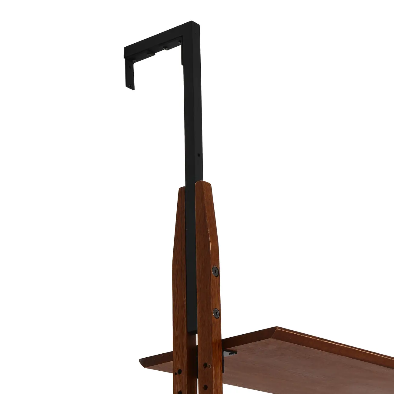 ESTANTE/DIVISÓRIA PAREDE/TETO 86 CM X 2,41 M/2,80 M LIBRERIA - NOZES/PRETO - Foto 4