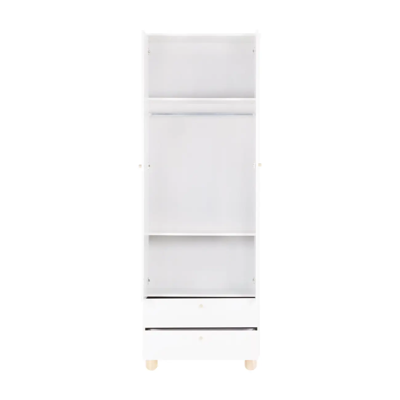 GUARDA-ROUPA INFANTIL 2 PORTAS/2 GAVETAS SWEET - BRANCO/PINUS NATURAL - Foto 29