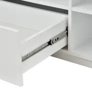 RACK 2 PORTAS/1 GAVETA 1,80 M X 40 CM ROOM - BRANCO - Foto 8
