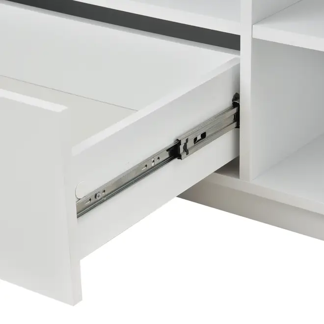 RACK 2 PORTAS/1 GAVETA 1,80 M X 40 CM ROOM - BRANCO - Foto 8