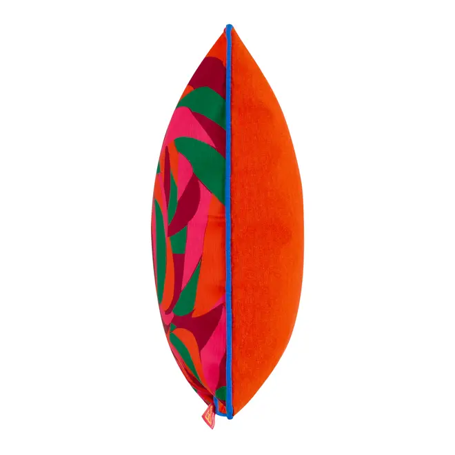 ALMOFADA 43 CM X 43 CM VIBRA VERÃO FLOR - LARANJA/AÇAY - Foto 2