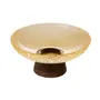 CENTRO DE MESA 25 CM KEATON - AMARELO HANBAR/NOZES - Foto 2