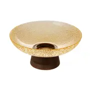 CENTRO DE MESA 25 CM KEATON - AMARELO HANBAR/NOZES - Foto 2