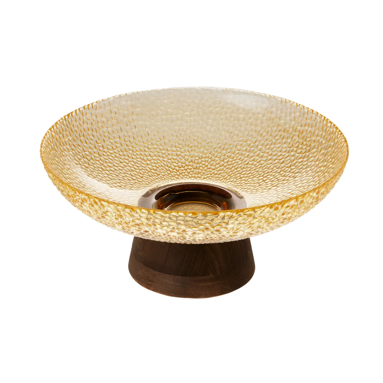 CENTRO DE MESA 25 CM KEATON - AMARELO HANBAR/NOZES - Foto 2