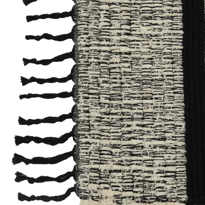 TAPETE 1,50 M X 2 M UMOJA - PRETO/NATURAL - Foto 2