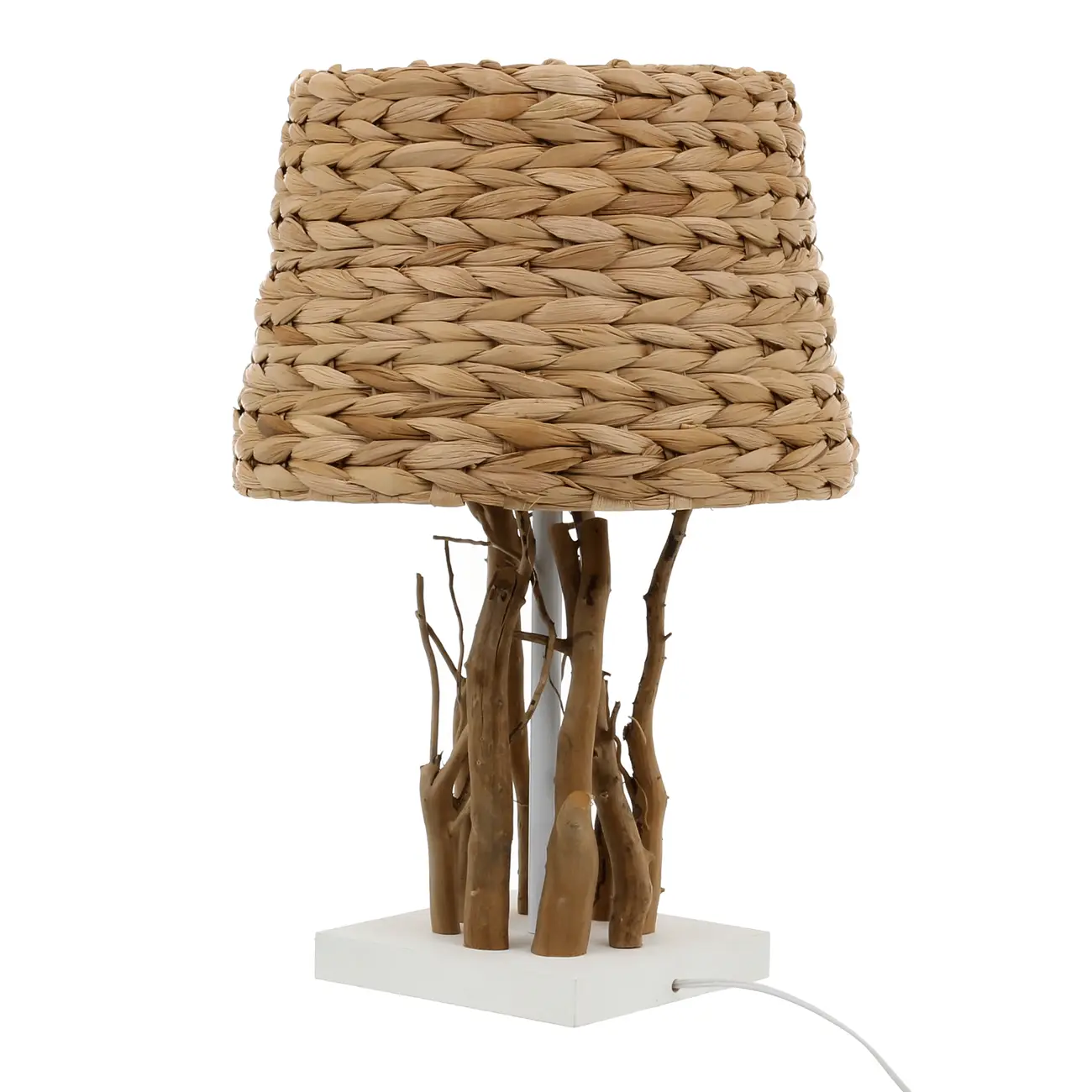 LUMINÁRIA MESA CAFEZAL G C/CUP TABOA P - BRANCO/FIBRA CLARA - Foto 4