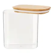 POTE HERMÉTICO 1,5 L BAMBUCCI - INCOLOR/BAMBU - Foto 4