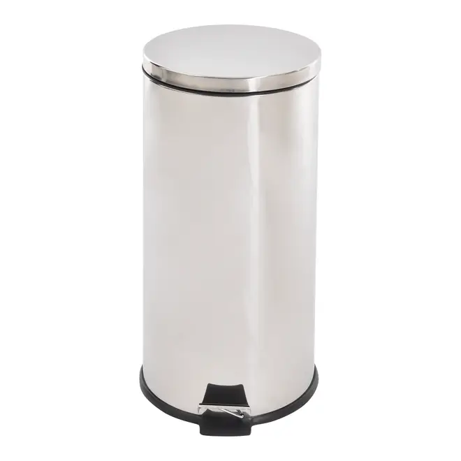 LIXEIRA COM PEDAL 30 L MALDEN - INOX/PRETO - Foto 2