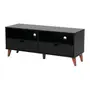 RACK 2 GAVETAS 1,20 M X 40 CM LIN - PRETO/NOZES - Foto 2