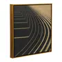 QUADRO 50 CM X 50 CM ORBIT GOLDEN - DOURADO/PRETO - Foto 2