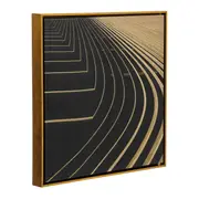 QUADRO 50 CM X 50 CM ORBIT GOLDEN - DOURADO/PRETO - Foto 2