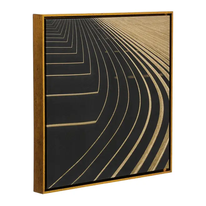 QUADRO 50 CM X 50 CM ORBIT GOLDEN - DOURADO/PRETO - Foto 2