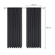 CORTINA BLACKOUT 60% 2 PEÇAS 2 M X 2,50 M OCLUDE - KONKRET - Foto 5