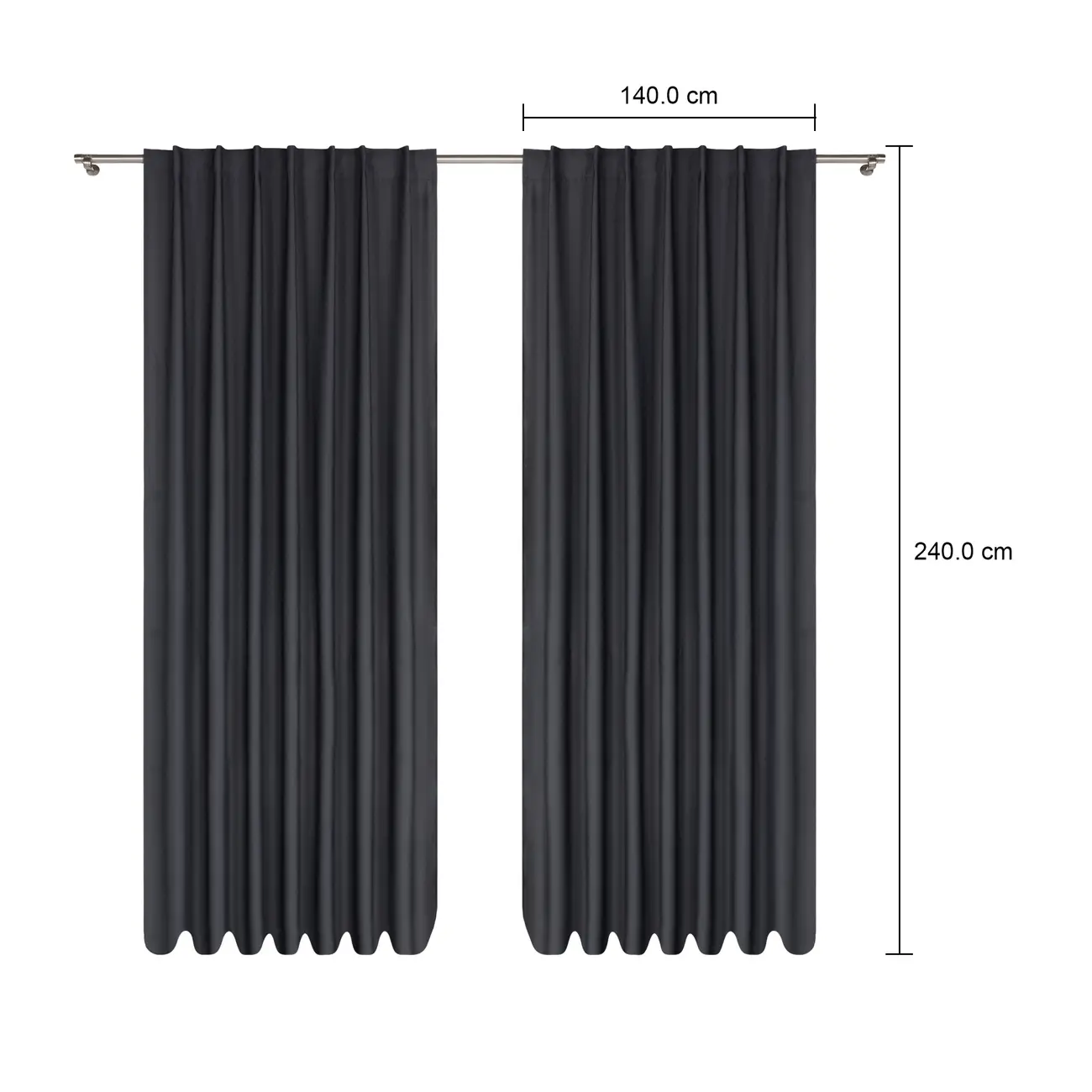 CORTINA BLACKOUT 60% 2 PEÇAS 2 M X 2,50 M OCLUDE - KONKRET - Foto 5