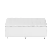 CAMA BOX DE CASAL C/GAVETA MIDDY - BRANCO/BRANCO - Foto 7