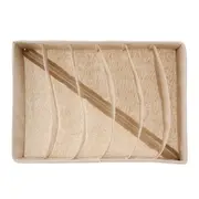 CESTO ORGANIZADOR DOBRÁVEL COM 6 DIVISÓRIAS HORIZONTAIS COTTON LINNEN - NATURAL - Foto 4