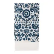 GUARDANAPO 39 CM X 39 CM PACOTE COM 20 PEÇAS FOLKSY - BRANCO/AZUL ESCURO - Foto 1