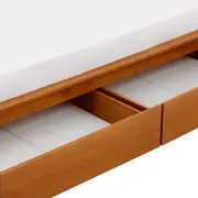 CAMA CASAL COM 2 GAVETAS 1,38 M MANDU - AMÊNDOA - Foto 9