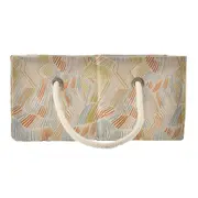 CESTO DOBRÁVEL 15 CM X 40 CM X 30 CM TÃO LONGE TÃO PERTO - SÁLVIA/CASCA DE URUCUM - Foto 3