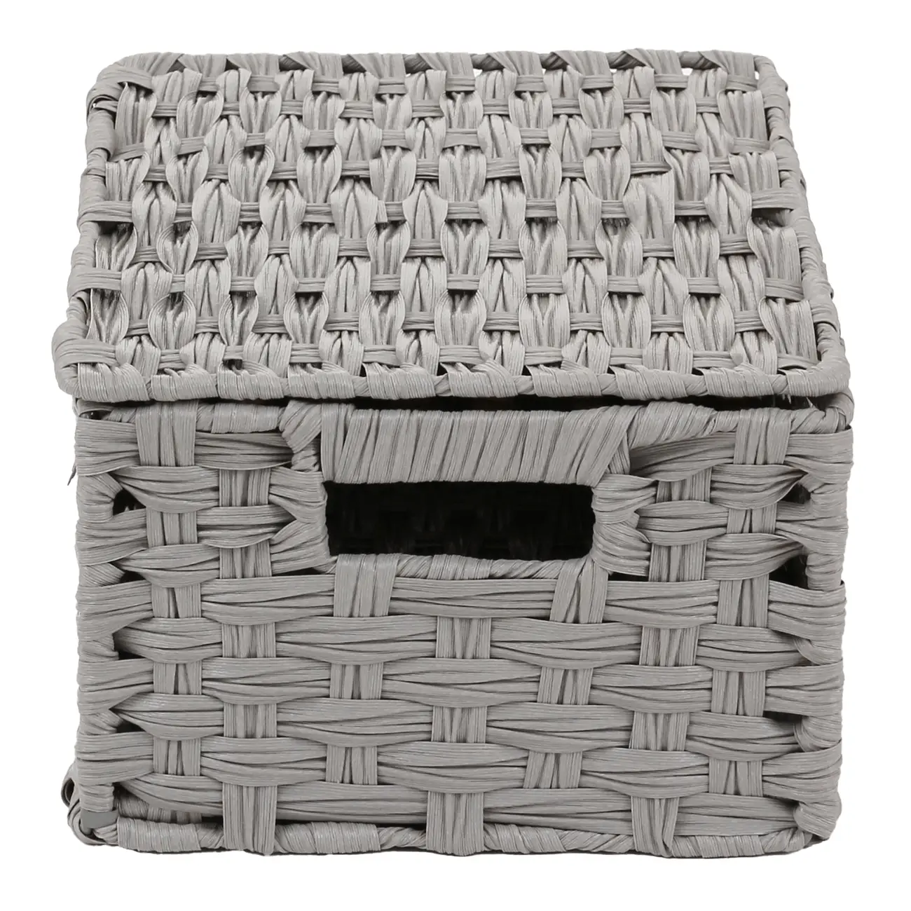 CESTO DOBRÁVEL 34 CM X 24 CM X 15 CM NID - CINZA PROVENCE - Foto 3