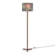 LUMINÁRIA DE CHÃO GARCITO C/CUP H NATUR - PRETO/MULTICOR - Foto 2