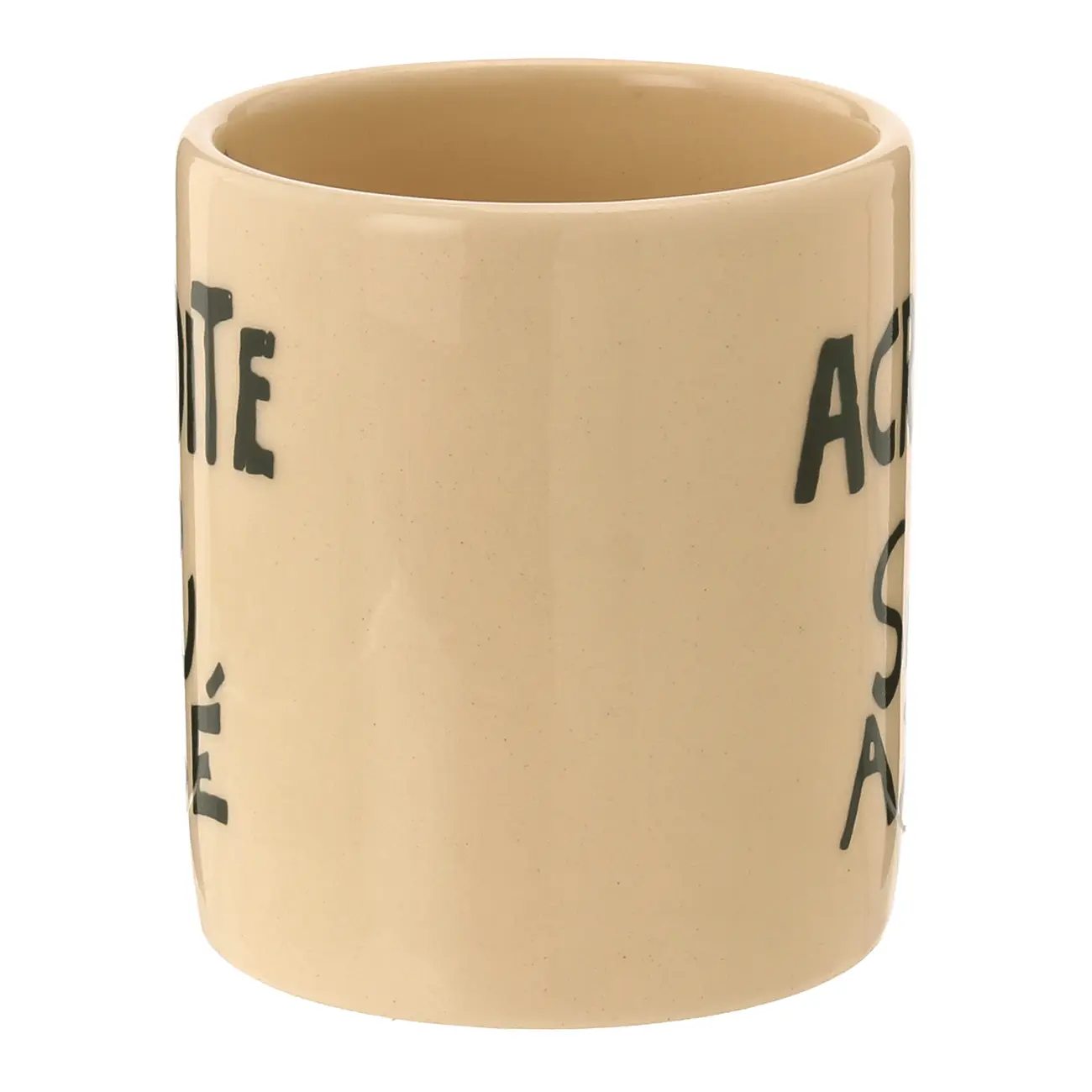 CANECA 300 ML SETE ERVAS AXÉ - ARGILA CRUA/VERDE - Foto 3