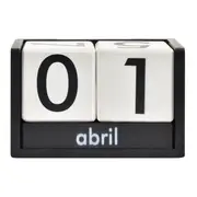 CALENDÁRIO MESA SWEET HOME OFFICE - PRETO/BRANCO - Foto 1