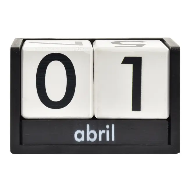 CALENDÁRIO MESA SWEET HOME OFFICE - PRETO/BRANCO - Foto 1