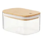 POTE HERMÉTICO 650 ML BAMBUCCI - INCOLOR/BAMBU - Foto 2
