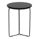 PRETO/PRETO - MESA LATERAL REDONDA 40 CM TRIQUET