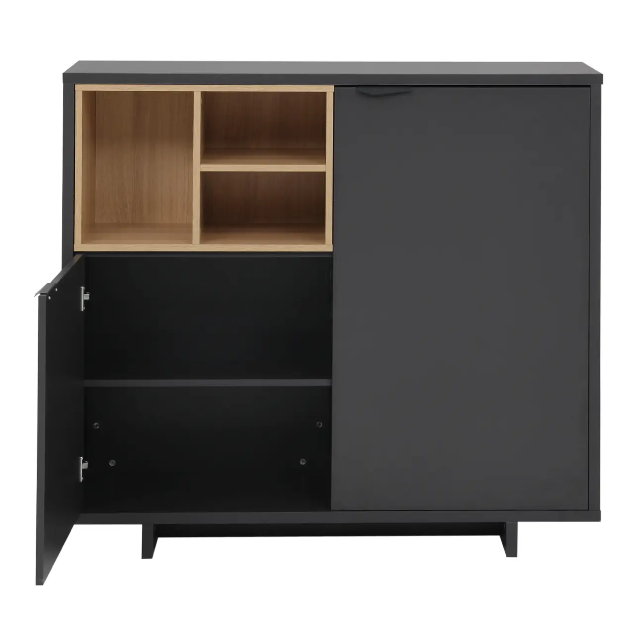 ARMÁRIO PARA ESCRITÓRIO MÉDIO 2 PORTAS ALETA - KONKRET/OAK TAMMI - Foto 3