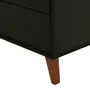 CÔMODA 5 GAVETAS 90 CM X 40 CM LIN - PRETO/NOZES - Foto 6