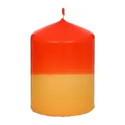 VELA PILAR 10 CM X 7 CM VIBES - LARANJA LED/SORBET DE MANGA - Foto 1
