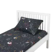 LENÇOL DE SOLTEIRO 1,60 M X 2,40 M ZOODIAC - CINZA/MULTICOR - Foto 6