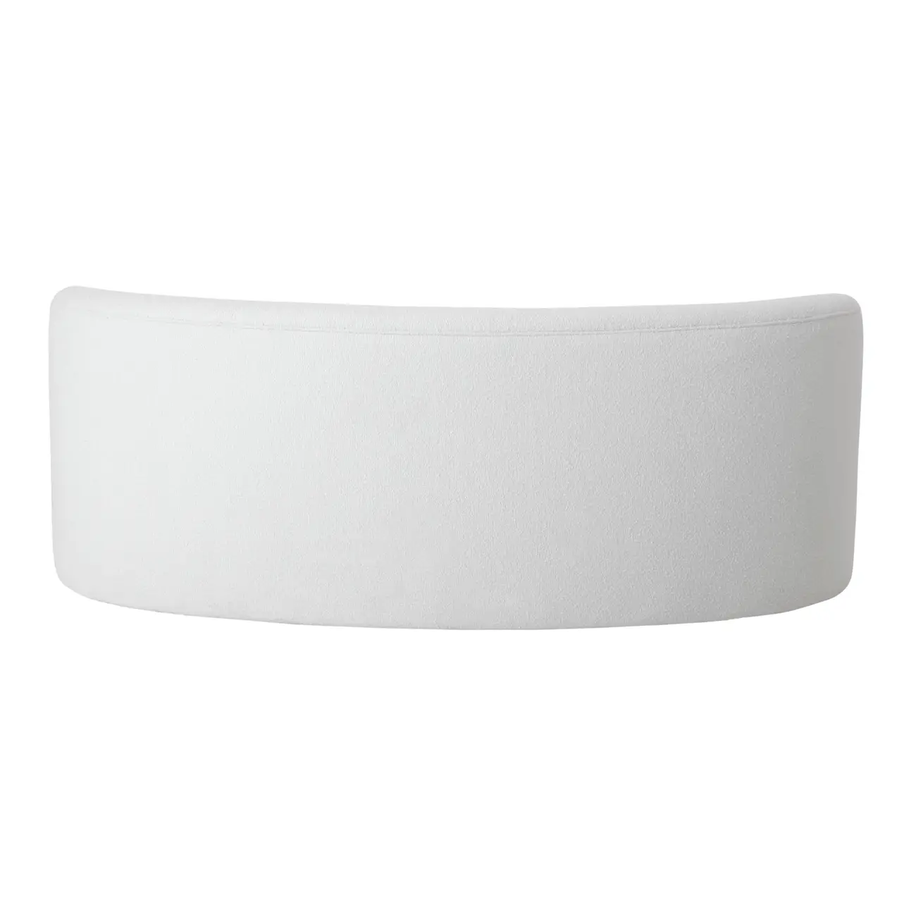 SOFÁ 2 LUGARES ÔNDULO - BOUCLÉ BRANCO - Foto 4