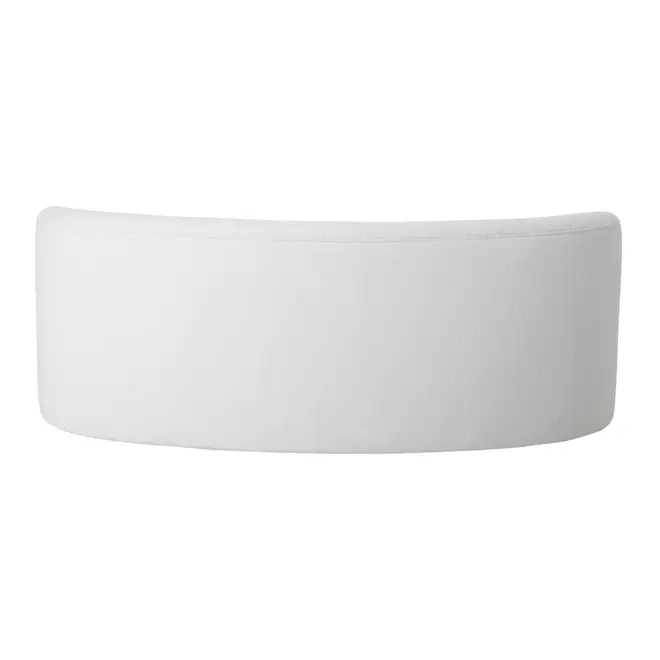 SOFÁ 2 LUGARES ÔNDULO - BOUCLÉ BRANCO - Foto 4