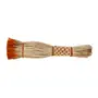 VASSOURA DECORATIVA ACARI - FIBRA CLARA/LARANJA - Foto 3