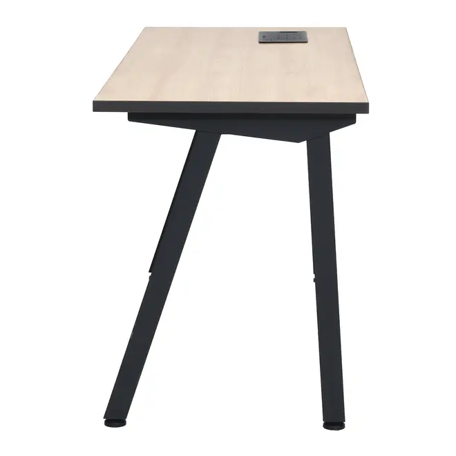 MESA 1,50 M X 60 CM COM CAIXA PARA CONECTIVIDADE ALETA - KONKRET/OAK TAMMI - Foto 4