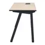 MESA 1,50 M X 60 CM COM CAIXA PARA CONECTIVIDADE ALETA - KONKRET/OAK TAMMI - Foto 4