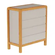 CÔMODA 4 GAVETAS 90 CM X 45 CM KANT - CAMELO/AMÊNDOA - Foto 25