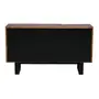 BUFFET 3 PORTAS 1,35 M X 40 CM NIARA - NOZES RÚSTICO/PRETO - Foto 11