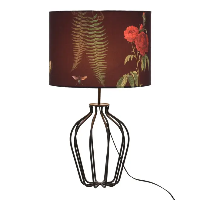 LUMINÁRIA DE MESA ANFORA C/CUP NATUREZA - PRETO/MULTICOR - Foto 1
