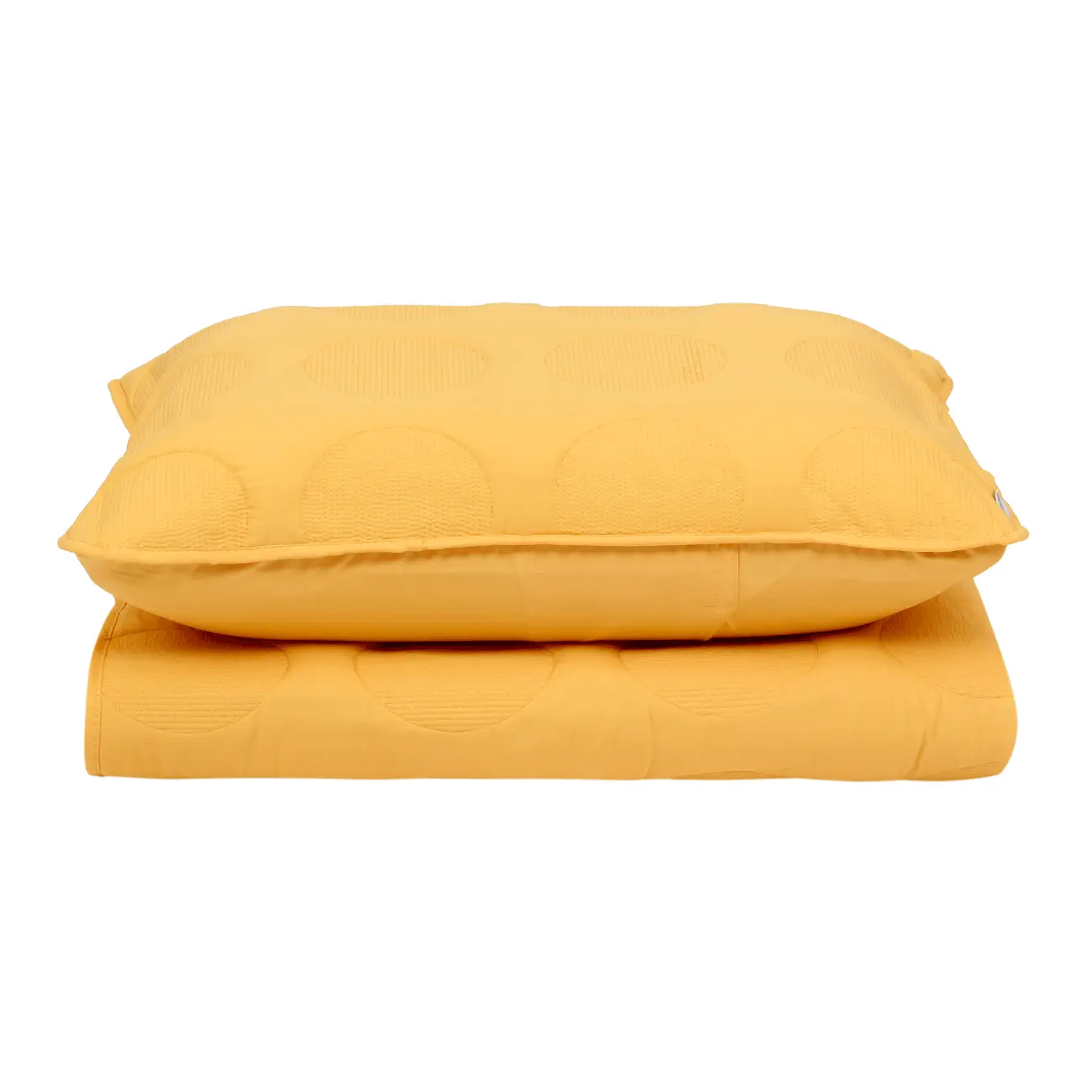 JG DE COLCHA 2 PÇS SATÉLITES SOLTEIRO - AMARELO HANBAR - Foto 1