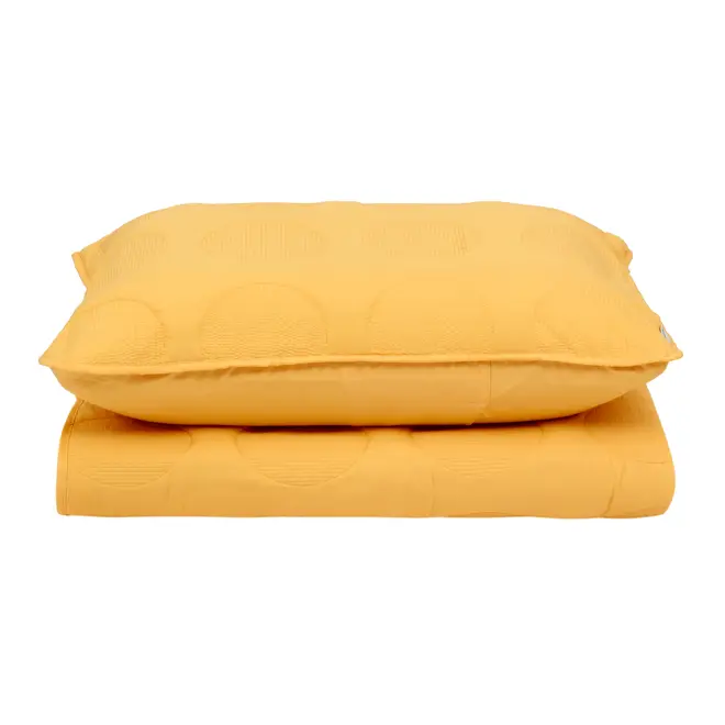 JG DE COLCHA 2 PÇS SATÉLITES SOLTEIRO - AMARELO HANBAR - Foto 1